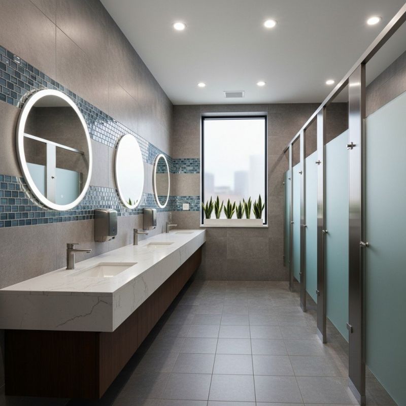 Industrial Bathroom Renovation in Denver County, CO